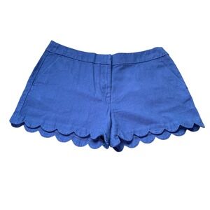 Crewcuts NWT royal‎ blue scalloped edge cotton shorts. Size 16